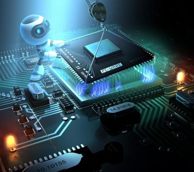 Robot en Placa de Circuito