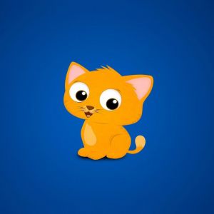 Gato de Dibujos Animados Adorable