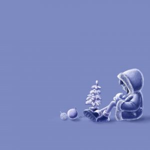 Escena Invernal Linda con Niño