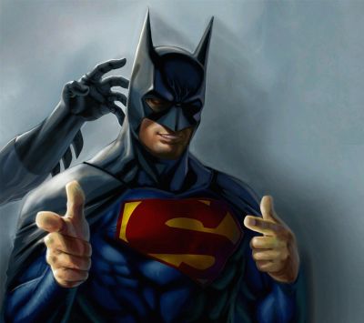 Arte de Batman y Superman