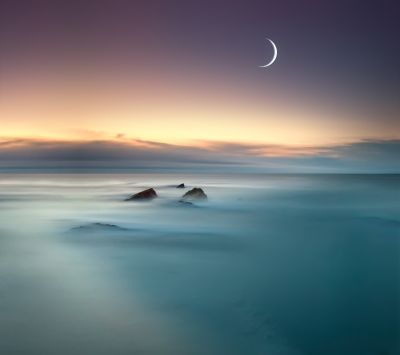 Sereno Atardecer en el Océano