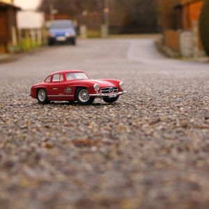 Modelo de Coche Clásico Rojo