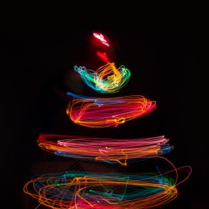 Rastros de Luz Coloridos