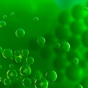 Fondo Abstracto de Burbujas Verdes