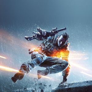 Héroe de acción en batalla