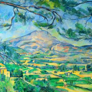 Pintura de Paisaje de Cézanne