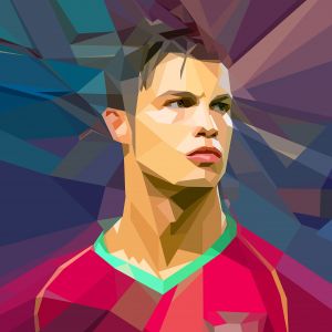 Arte Abstracto de Cristiano Ronaldo