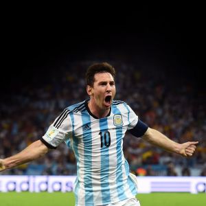 Celebración de Lionel Messi
