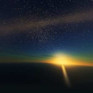 Impresionante Atardecer sobre el Horizonte