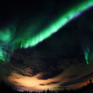 Aurora Boreal Cielo Nocturno