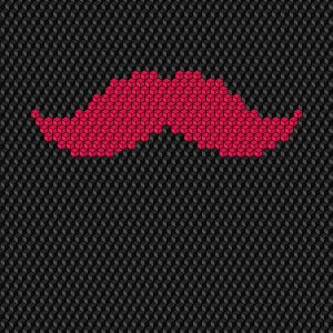 Diseño de Bigote Pixelado