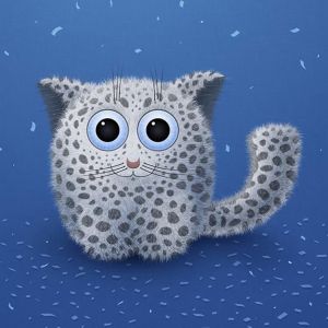 Leopardo de Dibujos Animados Adorable