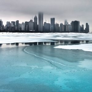 Reflejo del Skyline de Chicago
