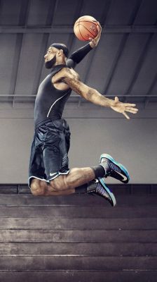 LeBron James Encestando