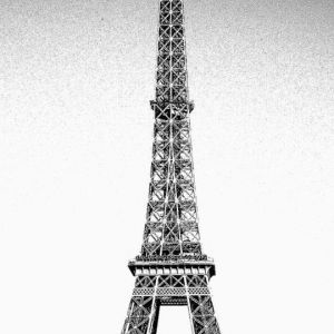 Torre Eiffel en Blanco y Negro