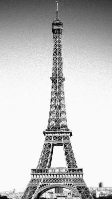 Torre Eiffel en Blanco y Negro