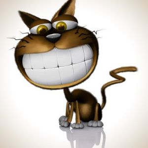 Gato de Caricatura Sonriente