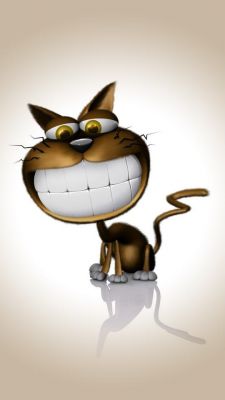 Gato de Caricatura Sonriente