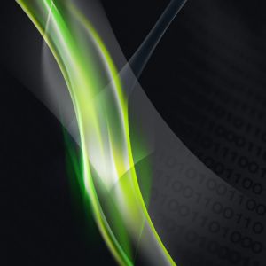 Diseño Abstracto de Olas Verdes