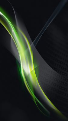 Diseño Abstracto de Olas Verdes