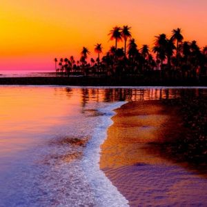 Atardecer Tropical sobre el Océano