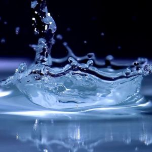 Arte Abstracto de Salpicadura de Agua