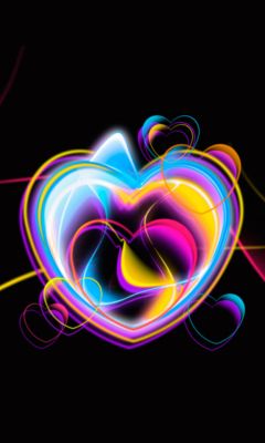 Diseño Abstracto de Corazón Colorido