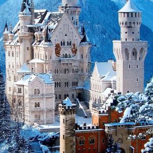 Castillo de Neuschwanstein en Invierno