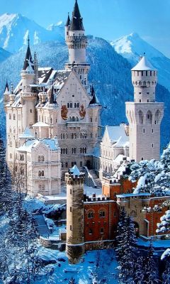 Castillo de Neuschwanstein en Invierno