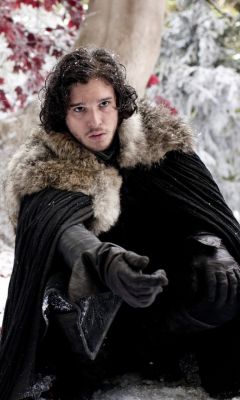 Jon Snow en entorno invernal