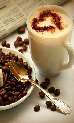 Café con Diseño de Corazón