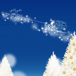 Trineo de Navidad en el Cielo