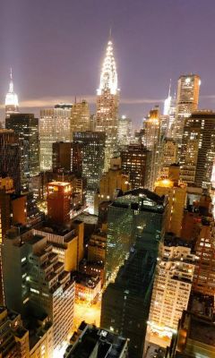Vista Nocturna del Edificio Chrysler