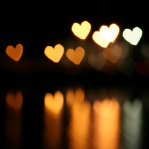 Luces Bokeh de Corazones
