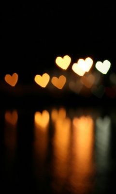 Luces Bokeh de Corazones