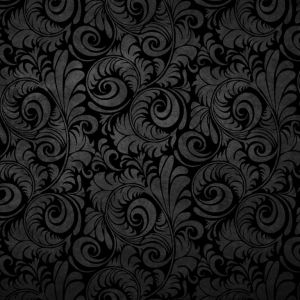 Elegante Patrón Floral Negro