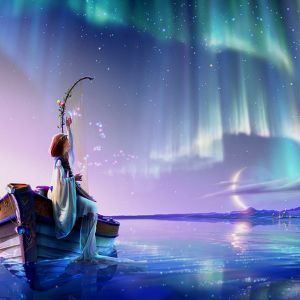 Escena de Fantasía con Aurora