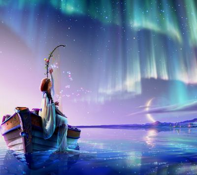 Escena de Fantasía con Aurora