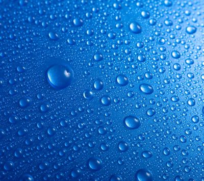 Gotas de agua azules