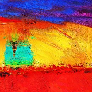 Paisaje Abstracto Vibrante