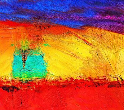 Paisaje Abstracto Vibrante