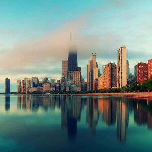 Reflejo del Skyline de Chicago