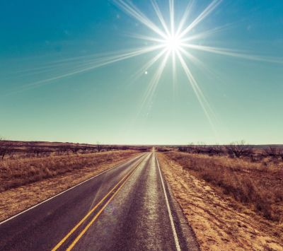 Paisaje de Carretera Soleado