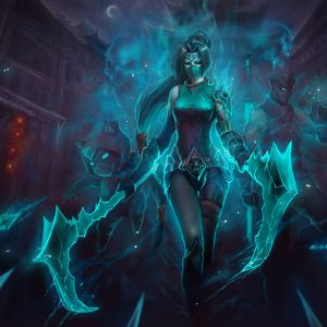 Guerrera Fantástica con Dagas Dobles