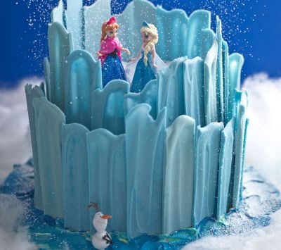 Pastel de Frozen con Elsa y Anna
