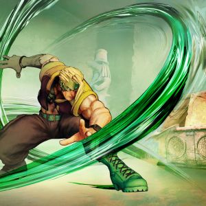 Personaje de Street Fighter en Acción