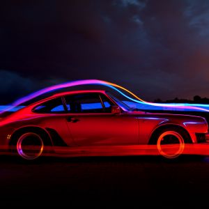 Porsche 911 Luces de Neón
