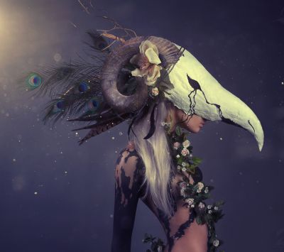 Arte Fantástico con Tocado Único