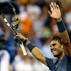 Rafael Nadal Celebrando la Victoria