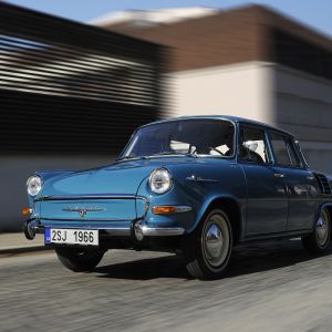 Coche Clásico Azul